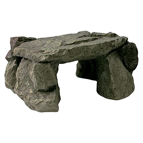 Zilla Pet Reptile Terrarium Shale Rock Den Decor Grey Medium