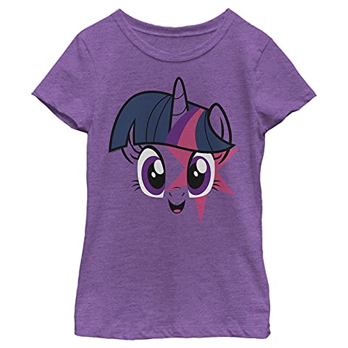 Girl's My Little Pony Twilight Sparkle Face T-Shirt - Purple Berry - Small