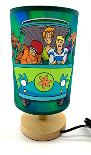 Scooby Scoob Table Lamp Bedside Light Wood Base Room Decoration or Great Gift Ideas