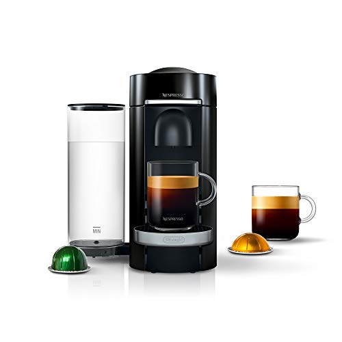 Nespresso VertuoPlus Deluxe Coffee and Espresso Machine by De'Longhi, 60 ounces, Piano Black