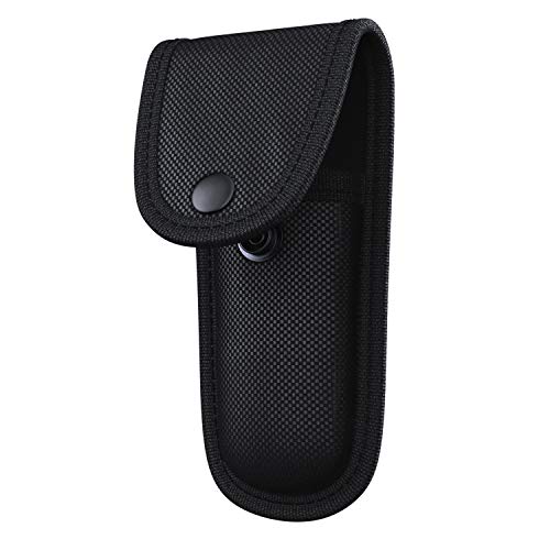 Swiss Safe Universal Tactical Knife Sheath Holster with Belt Loop - Pouch Fits Any 5' Folding Pocket Knife