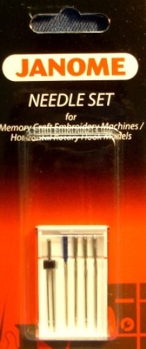 Janome Needle Set for Memory Craft Emb Machines/ Horizontal Rotary Hook Models