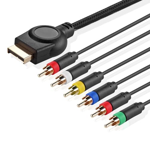 TNP PS3 PS2 Component AV Cable (6 Feet) Premium High-Resolution HDTV Component RCA Audio Video Cable for Sony Playstation 3 PS3 and Playstation 2 PS2 Gaming Console