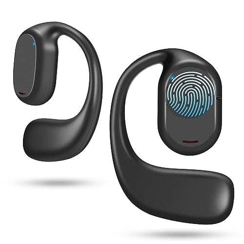 ASIILOVI Open Ear Headphones VG332 Version 2024, Air Conduction Headphones Bluetooth 5.3 Earbuds, 16 Hours Playtime Dual 16.2mm Dynamic Drivers
