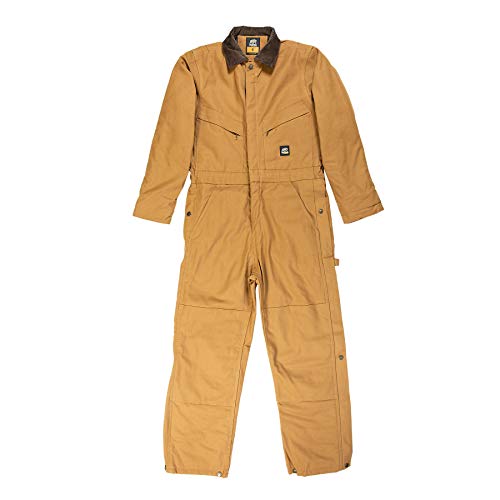 Berne Men's Heritage Insulated Coverall, Large Tall, Brown Duck