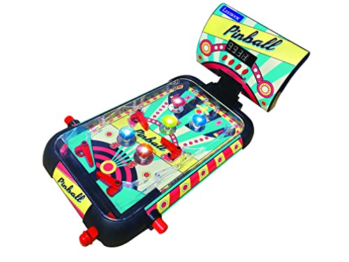 Lexibook Table Electronic Pinball, Action and Reflex Game for Children and Family, LCD Screen, Light and Sound Effects, JG610