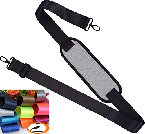 Universal Replacement Shoulder Strap Pet Carrier Strap Detachable Soft padded Adjustable Belt with Metal Swivel Hooks for Luggage Duffel Computer Bags Laptop Case Crossbody Bag Briefcase Luggage Bag