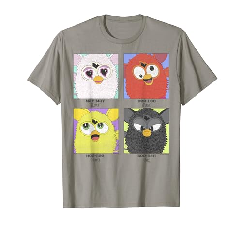 Furby Different Emotions Vintage Box Up T-Shirt