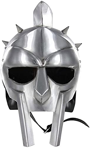 Medieval Warrior Real 18G Handmade Helmet of The Spaniard Maximus Roman Gladiator Armor.