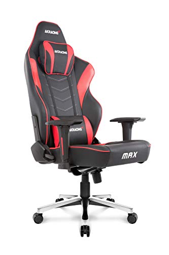 AKRacing Masters Series Max Gaming Chair, Black/Red