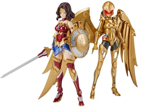 HiPlay MS General Plastic Model Kits: Wonder Woman, Dual-Body Mecha Musume, Anime Style 1:10 Scale Collectible Female Action Figures DC-01