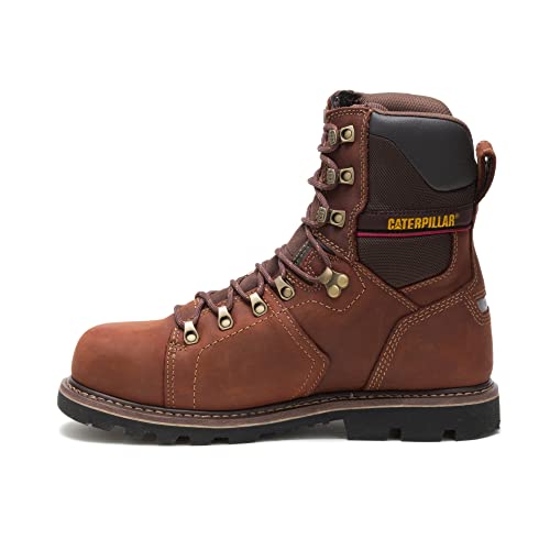 Cat Footwear Men's Alaska 2.0 8' WP TX ST Construction Boot, Walnut, 11.5