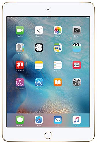 Apple iPad Mini 4, 128GB, Gold - WiFi (Renewed)