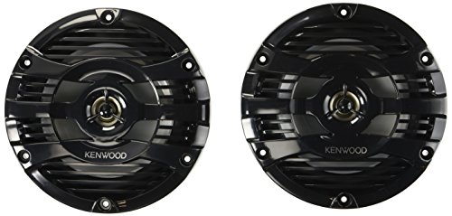 Kenwood KFC-1653MRB 6.5' Black Marine 2 Way Speakers 150 Watts