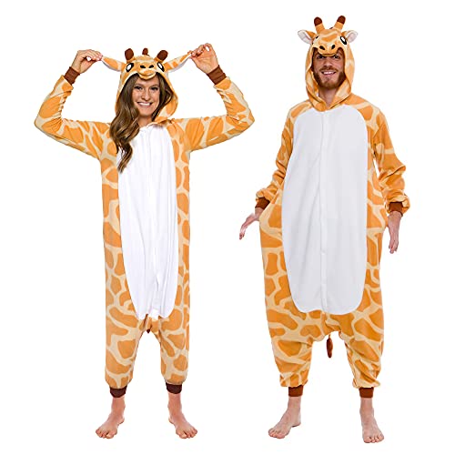 Funziez! Adult Onesie Halloween Costume - Animal and Sea Creature - Plush One Piece Cosplay Suit for Adults, Women and Men