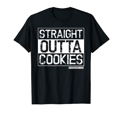 Funny Distressed Straight Outta Cookies TShirt Kids Adults