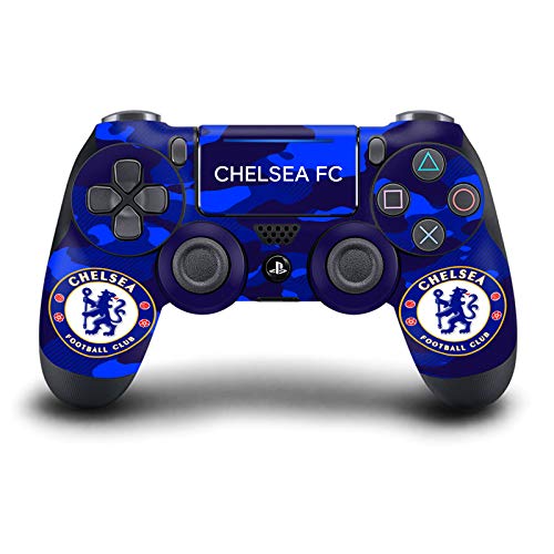 Head Case Designs Officially Licensed Chelsea Football Club Camouflage Mixed Logo Vinyl Sticker Gaming Skin Decal Cover Compatible with Sony Playstation 4 PS4 DualShock 4 Controller