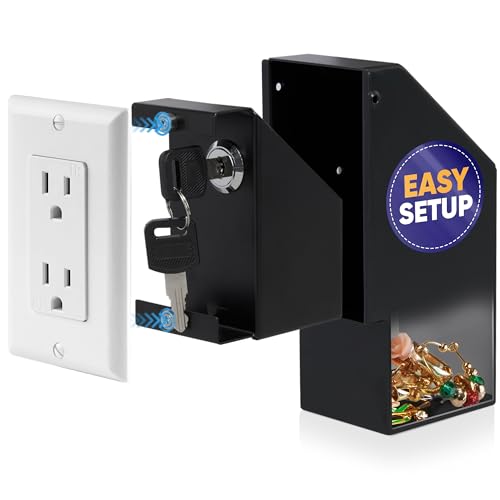 Elder Welder Wall Outlet Hidden Safe with Key Lock | The Sneaky Way to Trick Thieves | Easy to Install | 100% Real Wall Plate | Wall Hidden Safe for Money | Elevated Choice Over Book Safe or Can Safe