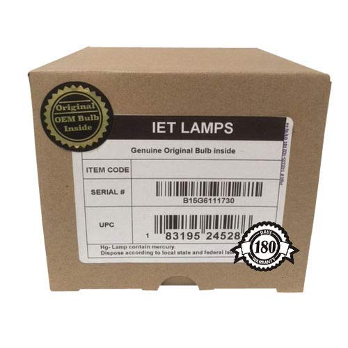 IET Genuine OEM Replacement Lamp for Canon XEED XUX10 Mark II Projector with One Year Warranty (Ushio Bulb Inside)