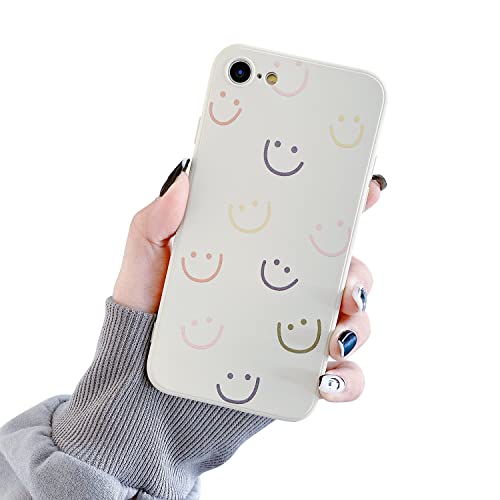 HJWKJUS Compatible with iPhone 6/6s Case,Cute Funny Smiley Smile Face Pattern Slim Thin Soft TPU Shockproof Silicone Protective Cover for iPhone 6/6s 4.7＂-Smiley