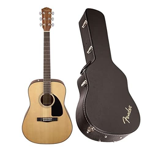 Fender CD-60 Dreadnought V3 Acoustic Guitar, with 2-Year Warranty, Natural, with Case