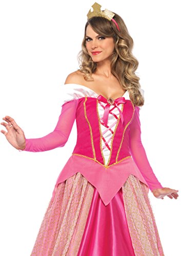 Leg Avenue womens Leg Avenue Women's Classic Sleeping Beauty Princess Halloween Adult Sized Costumes, Pink, Large US