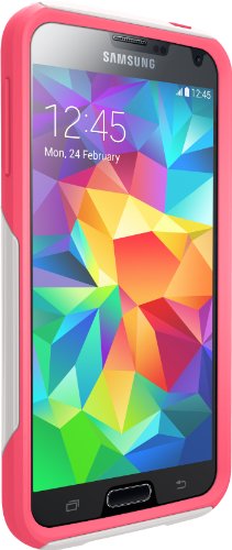 OTTERBOX COMMUTER SERIES Samsung Galaxy S5 Case - Retail Packaging Protective Case for Galaxy S5 - Neon Rose (White/Pink)