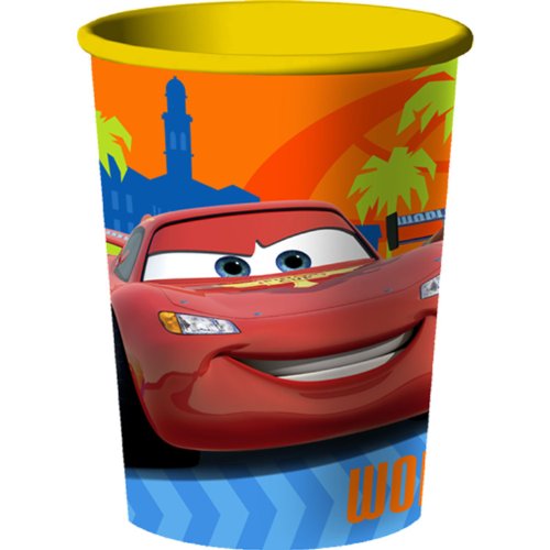 Disney's Cars 2 - Grand Prix 16 oz. Plastic Cup Party Accessory (1 count) by Hallmark