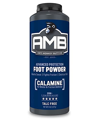 Anti Monkey Butt Foot Powder, Odor Eliminator and Itch Relief with Calamine, 8 oz