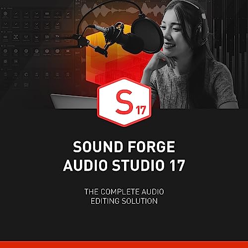 SOUND FORGE Audio Studio 17 - The multi-talent for recording, audio editing, restoration & mastering | audio editing software | music production | for Windows 10/11 PC | 1 PC license