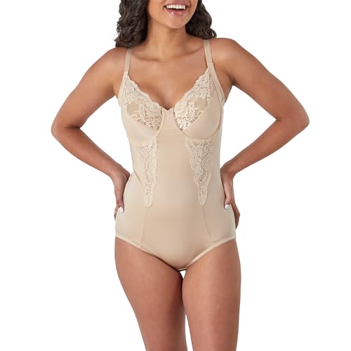 Maidenform Ultra Firm Women's Shapewear, Body Shaper with Built-In Underwire Bra, Allover Sculpting & Firm Control, Paris Nude, 40D