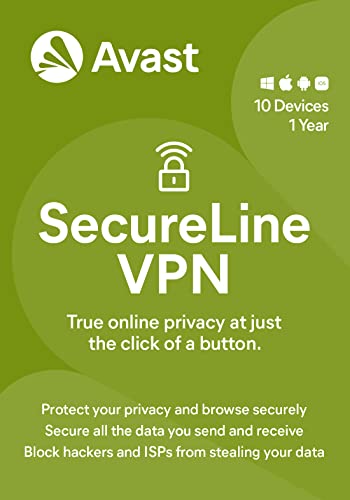 Avast SecureLine VPN 2023 | 10 Devices, 1 Year [PC/Mac/Mobile Download]
