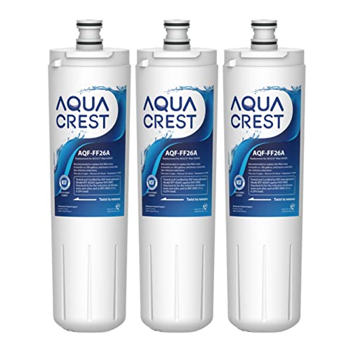 AQUA CREST Replacement 640565 Refrigerator Water Filter, Compatible with Bosch 640565, EVOLFLTR10 AP3961137, 3M Cuno CS-52, Whirlpool WHKF-R-PLUS, Pack of 3