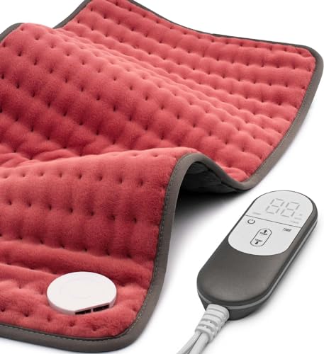 VALGELUIK Heating pad for Back, Neck, Shoulder, Abdomen, Knee and Leg Pain Relief, Mothers Day Gifts for Women, Men, Dad, Mom, Auto-Off,Machine Washable,Moist Dry Heat Options