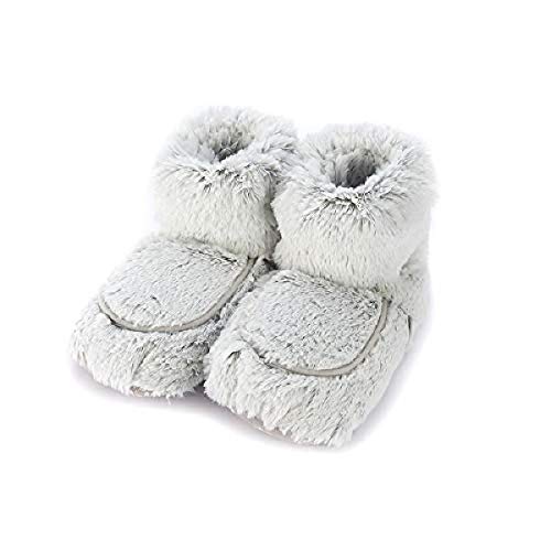 Warmies microwavable French Lavender Scented Gray Marshmallow Boots