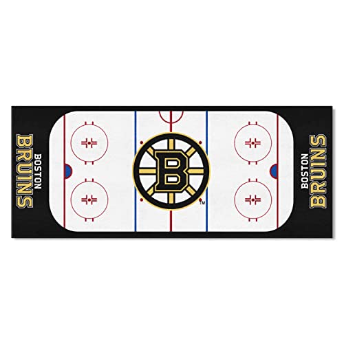 FANMATS NHL Boston Bruins Nylon Face Football Field Runner , 30'x72'