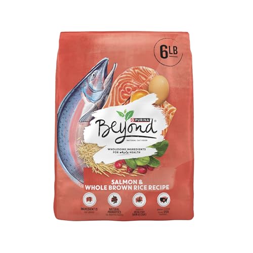 Purina Beyond Natural Wholesome Ingredients for Whole Health Dry Cat Food Salmon and Whole Brown Rice Recipe - 6 lb. Bag