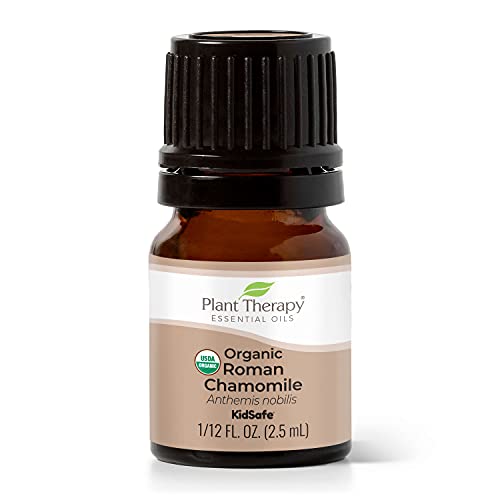 Plant Therapy Organic Roman Chamomile Essential Oil 2.5 mL (1/12 oz) 100% Pure, Undiluted, Therapeutic Grade