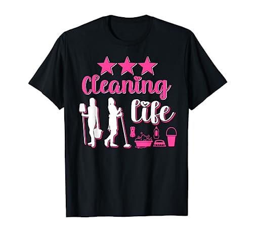 Housekeeper Maid Service Cleaning Life Cleaning Lady T-Shirt