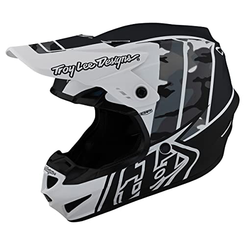 Troy Lee Designs GP Nova Camo Adult Motocross Helmet - Face Helmet Offroad Motorcycle Dirt Bike ATV Powersports Dual Sport Racing Helmet - Mens Womens Unisex (White, MD)