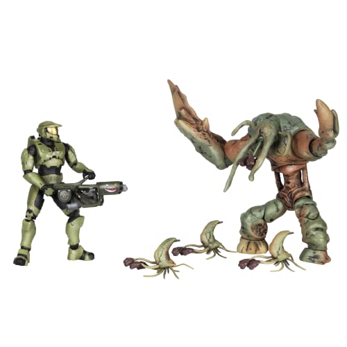 HALO 4' “World of HALO” Two Figure Pack – Master Chief vs. Flood Tank Form & Infection Forms