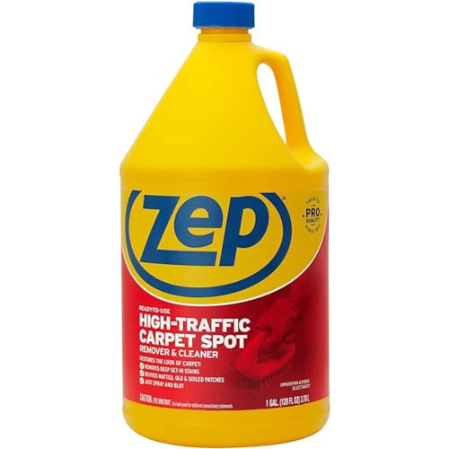 Zep High Traffic Carpet Cleaner - 1 Gallon - Penetrating Formula Removes Deep Stains. Make High-Traffic Areas Look New Again