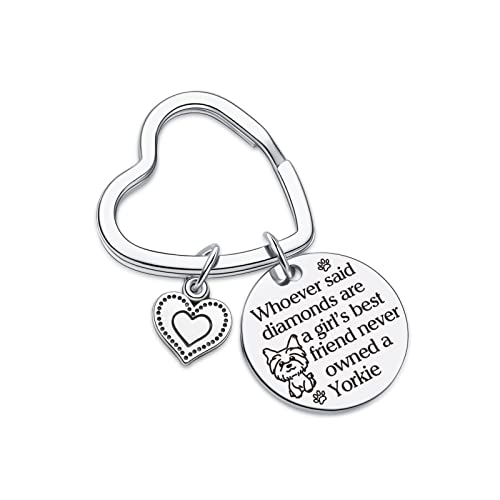 7RVZM Yorkie Lover Gift Yorkshire Terrier Gifts Yorkie Mom Jewelry Yorkie Keychain Yorkie Owner Keychain Yorkie Inspired Jewelry Best Yorkie Mom Ever Gift Yorkie Person Keychain Dog Gift Sister Gift