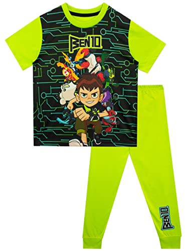 Ben 10 Boys Pajamas Green Size 7