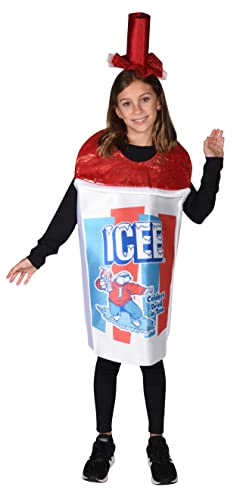 Rasta Imposta Icee Sparkle Red Costume Slurpee Slush Puppie Dress Up Party Kids Halloween Costumes, Child Size 10-12