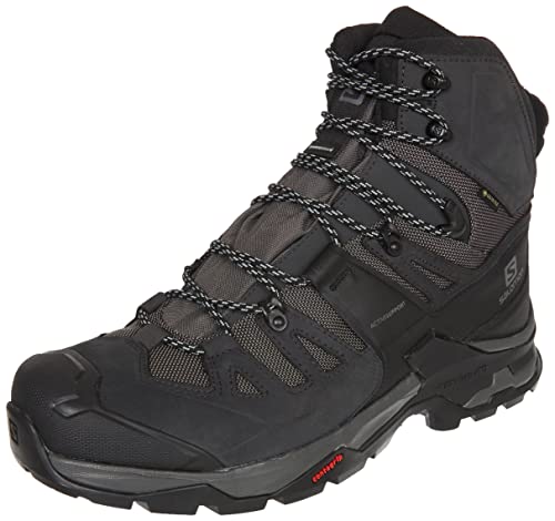 Salomon Quest 4 Gore-TEX Hiking Boots for Men, Magnet/Black/Quarry, 10.5