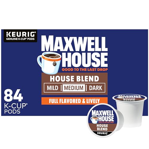 Maxwell House House Blend Medium Roast K-Cup Coffee Pods (84 ct Box)