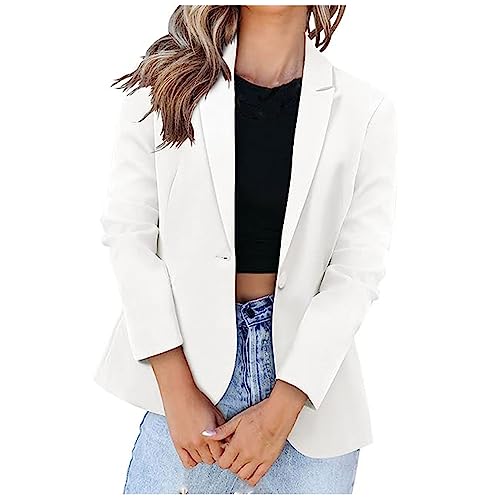 Amazon History of My Orders Woman Blazer Jacket for Jeans Open Front Collared Blazer Long Sleeve Lapel Blazer Coatigan Daily Deals Work Clothes for Women Oversized Blazers for Women Trendy