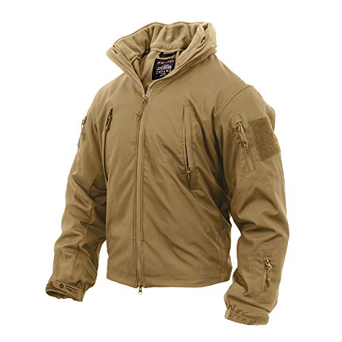 Rothco Spec Ops 3-in-1 Soft Shell Jacket – Waterproof Tactical Jacket with Removable Fleece Liner, Coyote Brown, 3XL