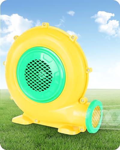 Step4Fun Bounce House Air Blower for Inflatables, 480 Watt ETL Certified Electric Blower, Perfect for Inflatable Bounce House Water Slide and Bouncy Castle Indoor & Outdoor Yellow
